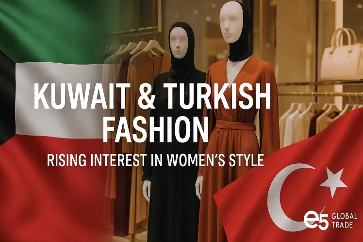 Crescente interesse em roupas femininas do Kuwait e da Turquia