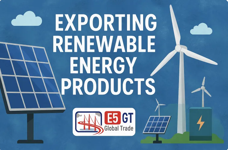 Yenilenebilir Enerji Ürünleri (Güneş Paneli, Rüzgar Jeneratörü, Mikro şebeke) İhracatı
