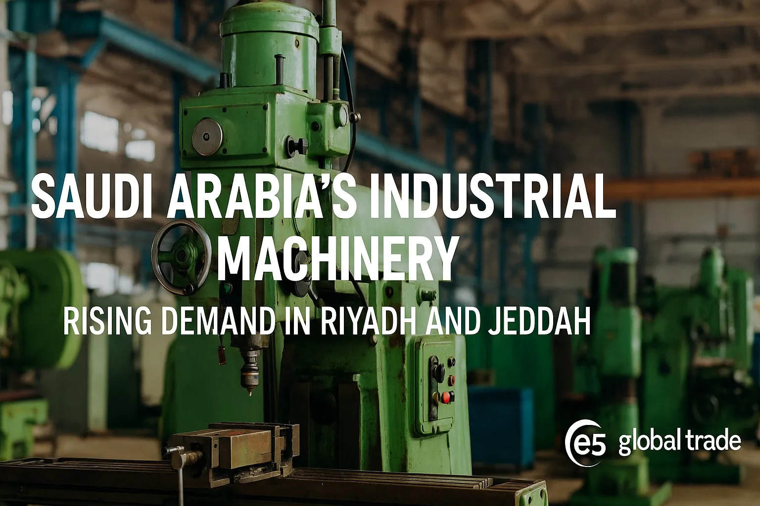 Saudi Arabian Industrial Machinery: Rising Demand in Riyadh and Jeddah