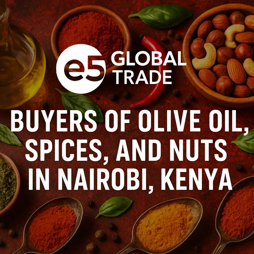 Kenya Nairobi’de zeytinyağı, baharat, kuruyemiş alan alıcılar